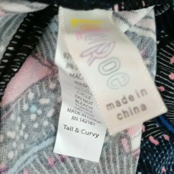 New LuLaRoe Tall & Curvy Leggings Black With Fireworks & Bottle Rockets Design - Picture 6 of 6